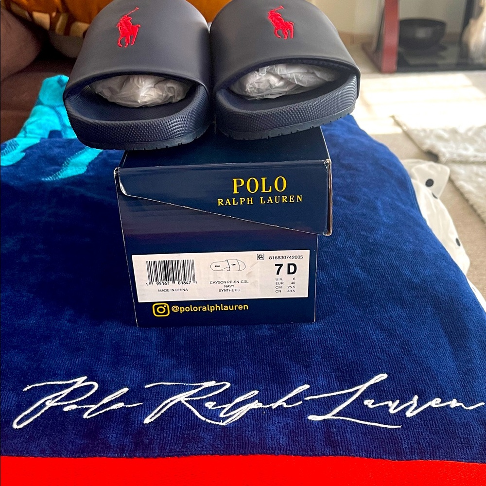 Brand New with box Ralph Lauren Cayson slide